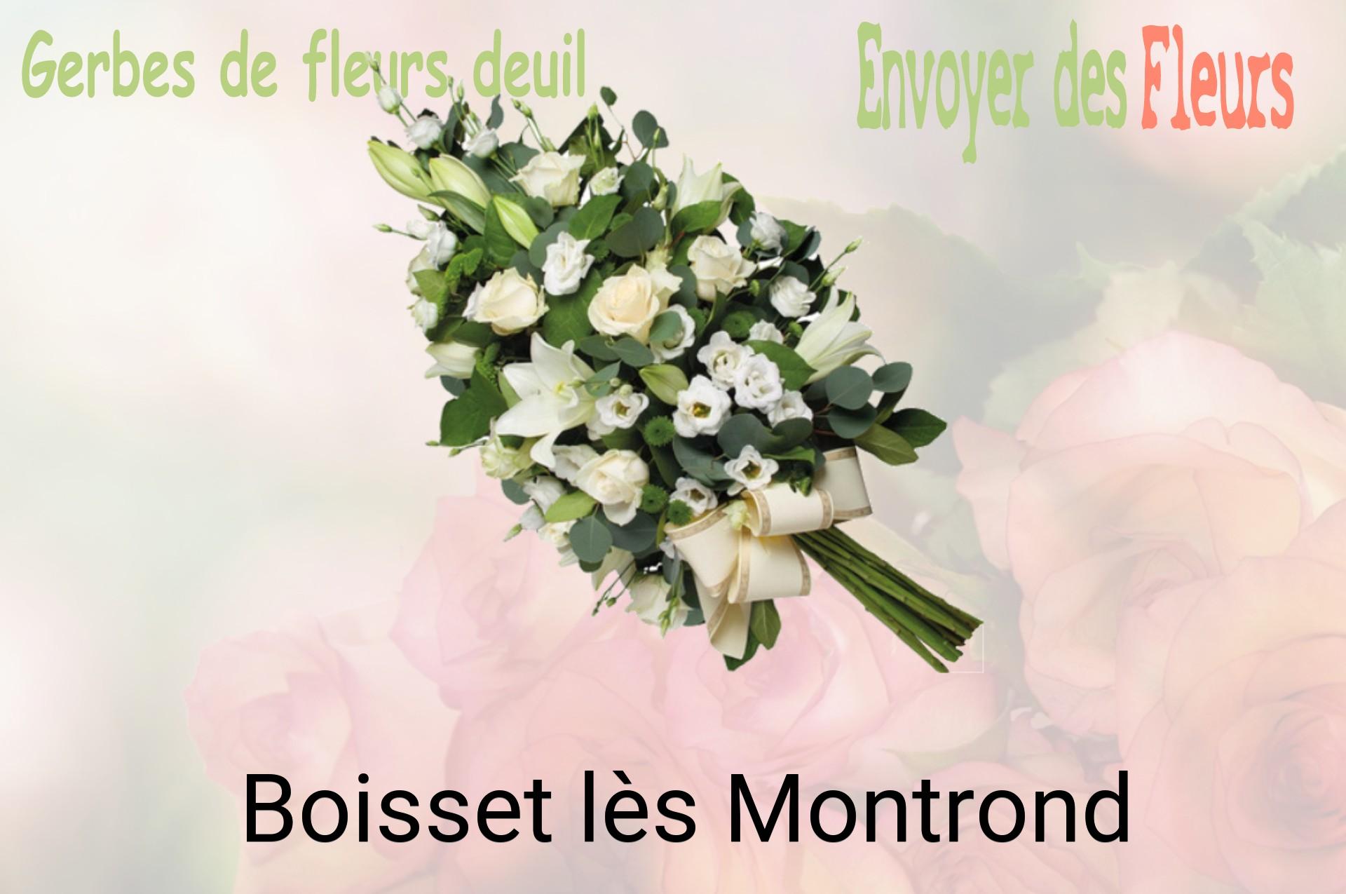 Gerbe de fleurs de deuil livrée à Boisset-lès-Montrond
